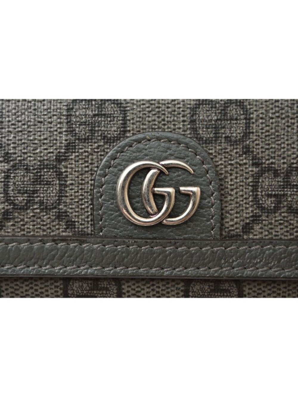 Gucci Bifold Card Case Business Ophidia GG Supreme Gray Wallet - Picture 3 of 11